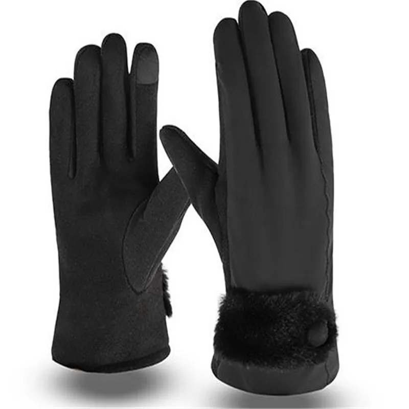 

The new ms han edition lovely mouth add fine hair thickening warm gloves ride touchscreen gloves ST-602