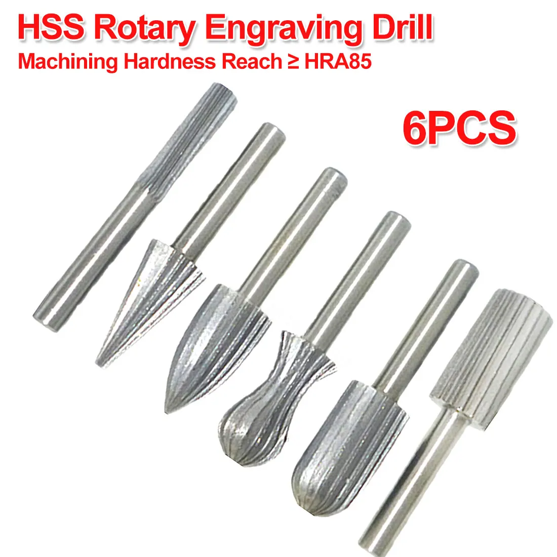 Твердосплавные фрезы Набор ротационных напильников из 6 шт. CNC гравировальная