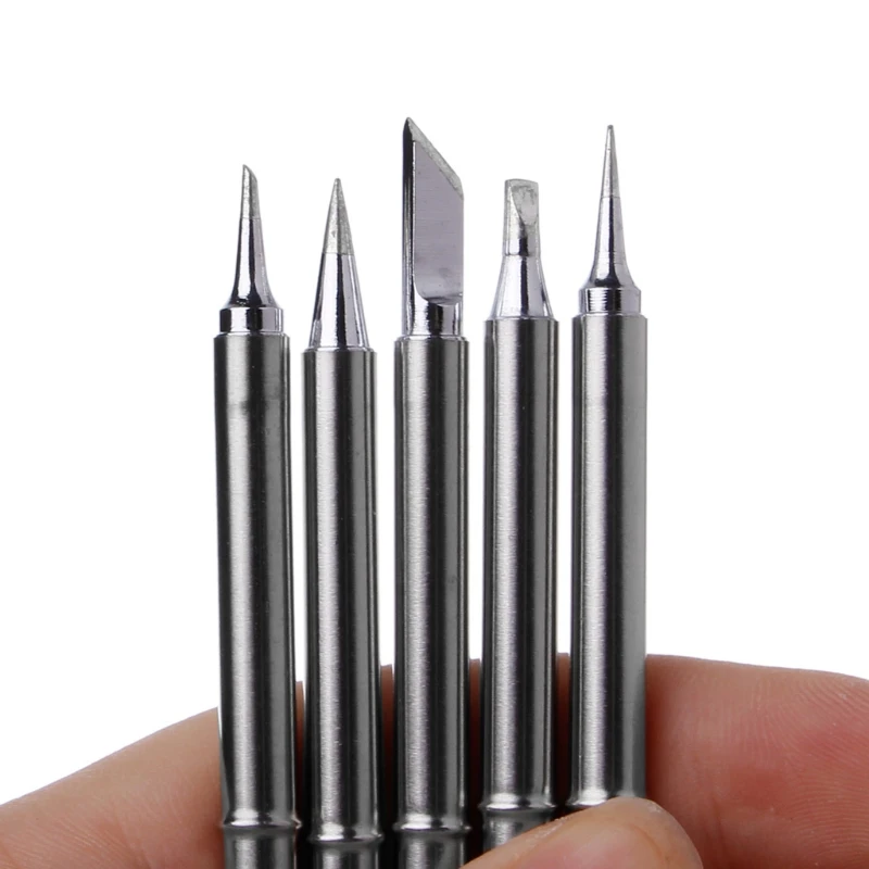 

5 Pcs T12 Series Solder Iron Tips For Hakko FX951 Soldering Station FM-2027 2028 WXTC