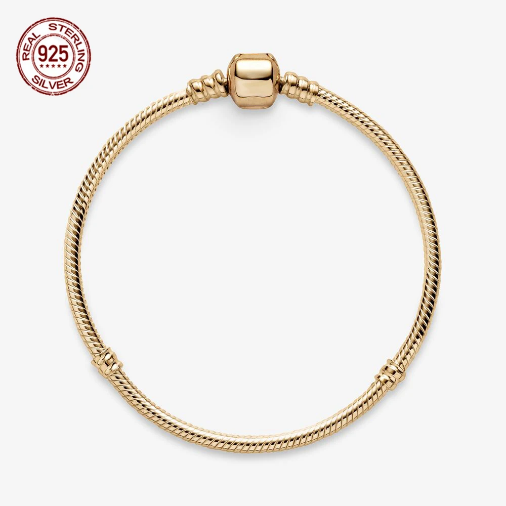 Роскошные браслеты из стерлингового серебра 925 пробы браслет-цепочка со змеиным