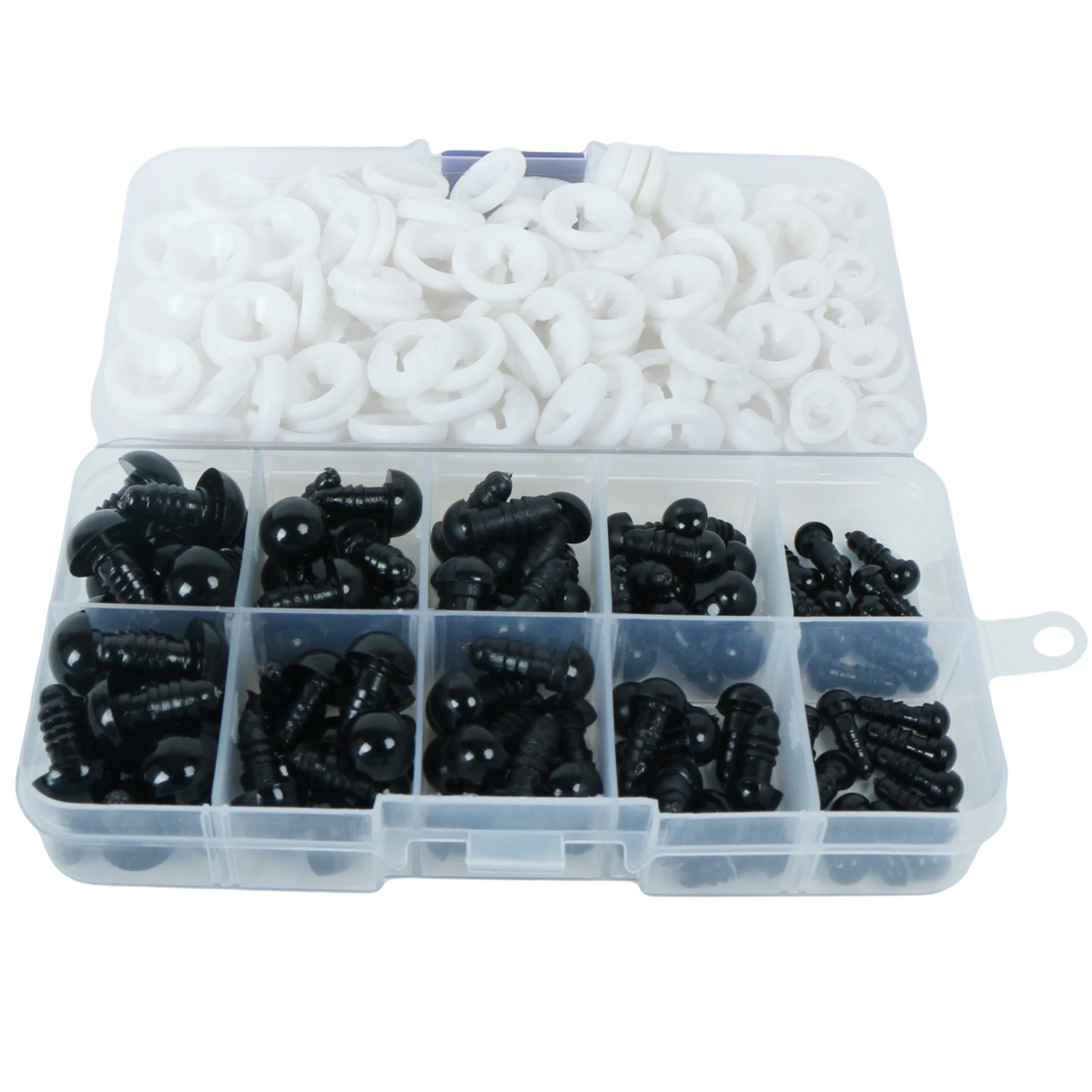 100 шт черные Глазные яблоки для кукол аксессуары пластиковые ремесла защитные