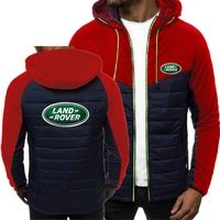 2021 winter new mens hoodie land rover car logo print casual diagonal zipper fashion trend sweatshirt mens hoodie