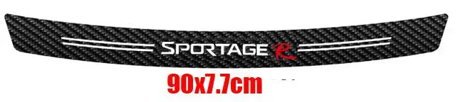 Защитная Наклейка на задний бампер из углеродного волокна для kia rio x-line sportage R Stinger Venga ceed - Название цвета: 90cm sportage R