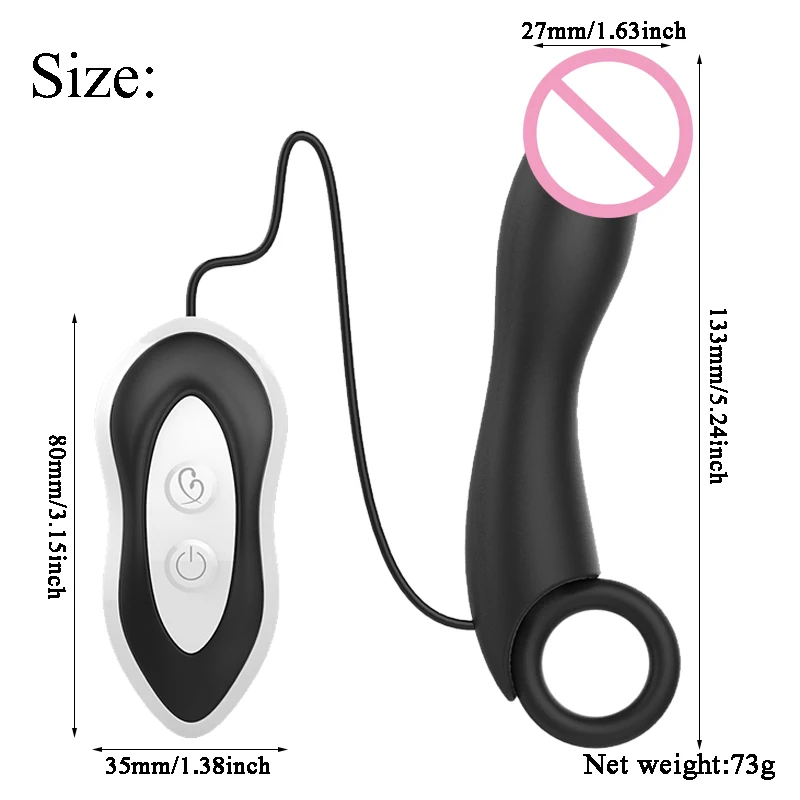 7 режимов Анальный вибратор силиконовый массажер простаты анальная лампа