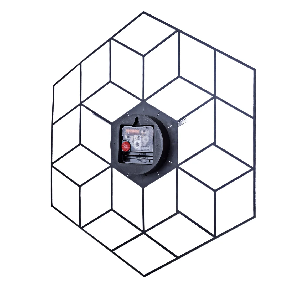 35x40 см креативные настенные часы с железным кубиком на батарейках бесшумные для