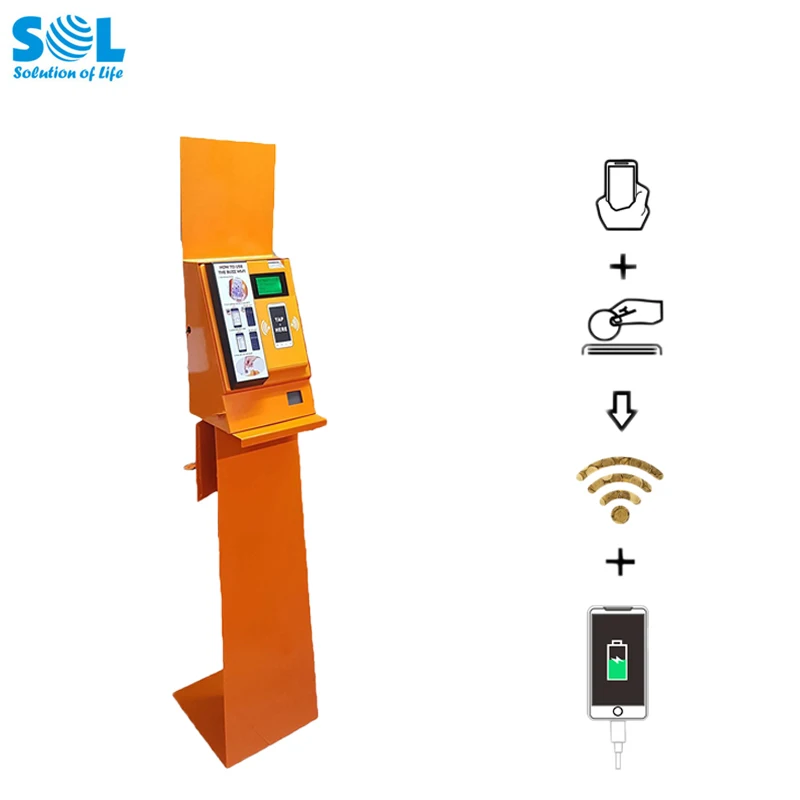 

Wall Mounted Coin Operated Charging Mobile Phone Machine Vending