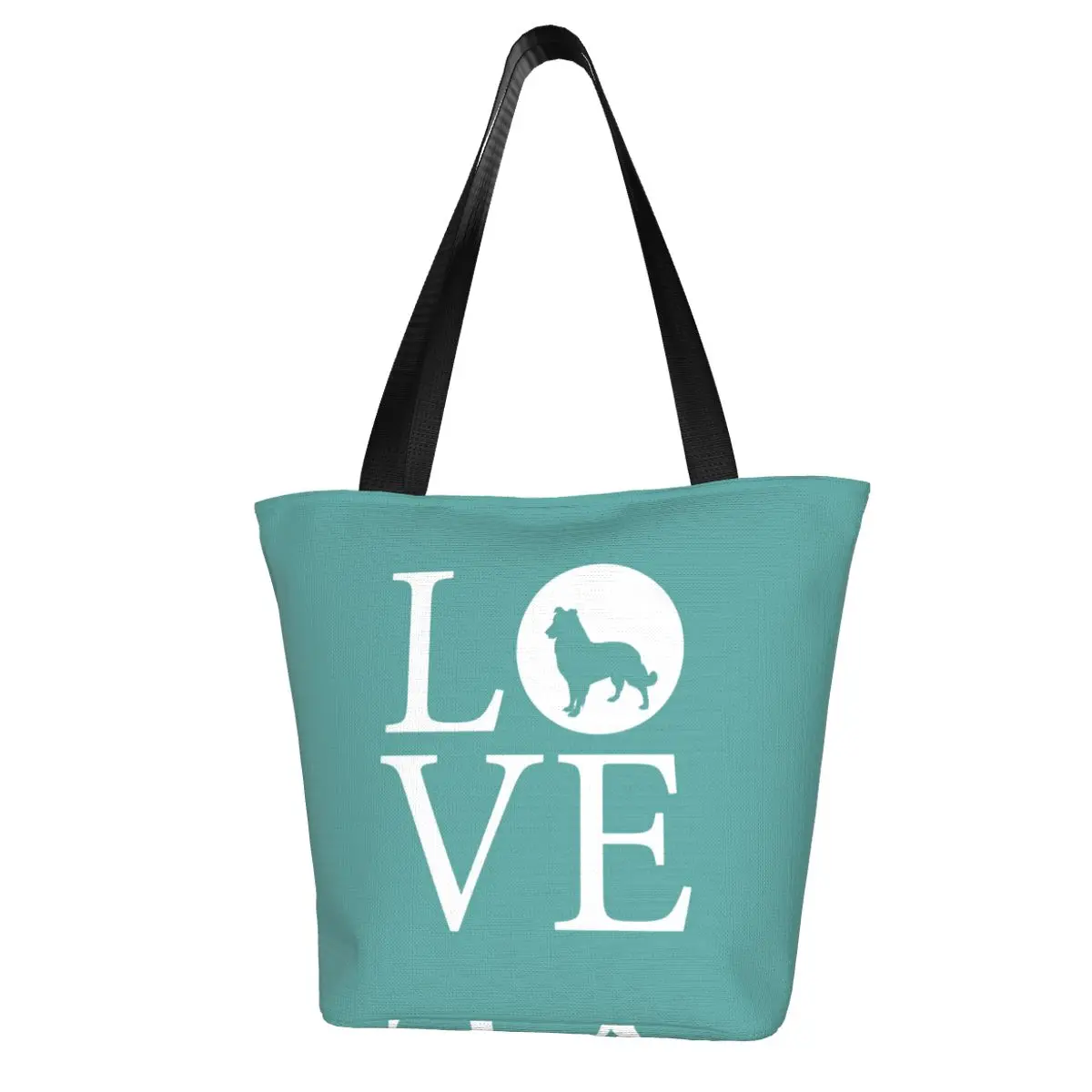 

German Shepherd Shopping Bag Female Fashion Handbags Reusable Cloth Office Bags