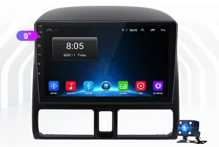 

9" octa core 1280*720 QLED screen Android 10 Car GPS video player Navigation for Honda CR-V CRV 2002-2006