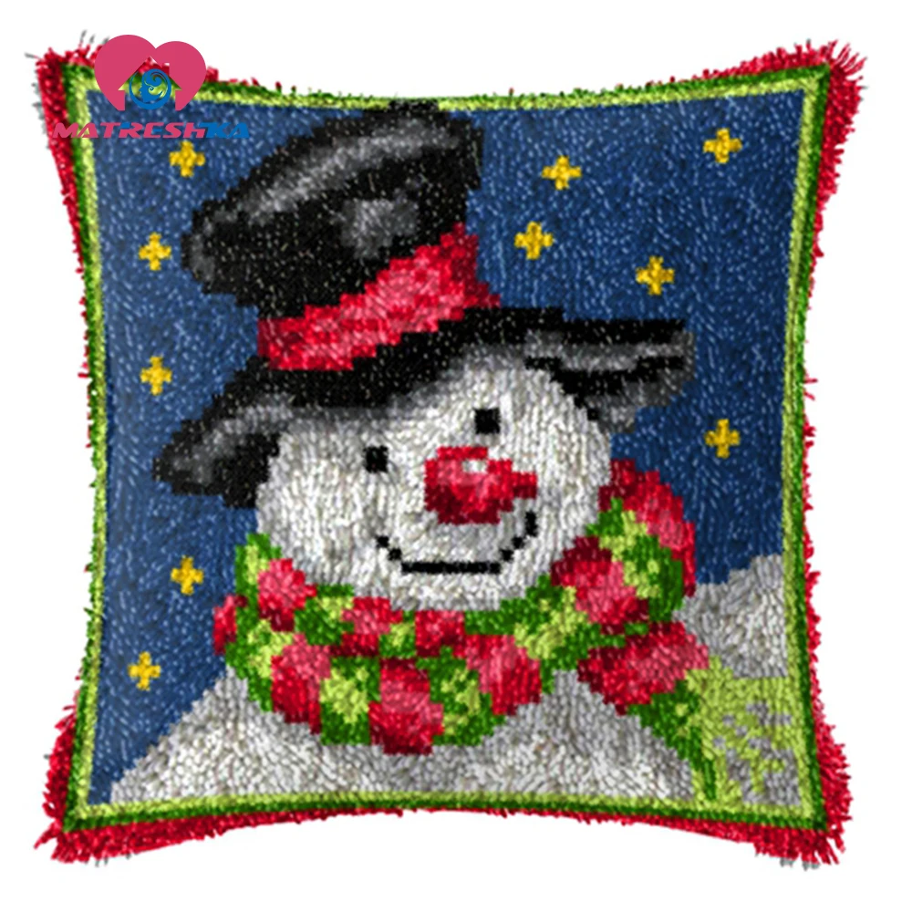 Рождество Gfit Вышивка Подушка крюк с защелкой ковер комплекты diy ковры вышивка