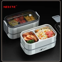 304 stainless steel insulated lunch box for student office worker lunch box tableware breakfast boxes food container storage