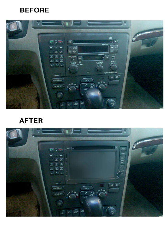 Автомобильный DVD-проигрыватель Android9 автостерео GPS-навигация для VOLVO S60 V70 XC70 2000-2004