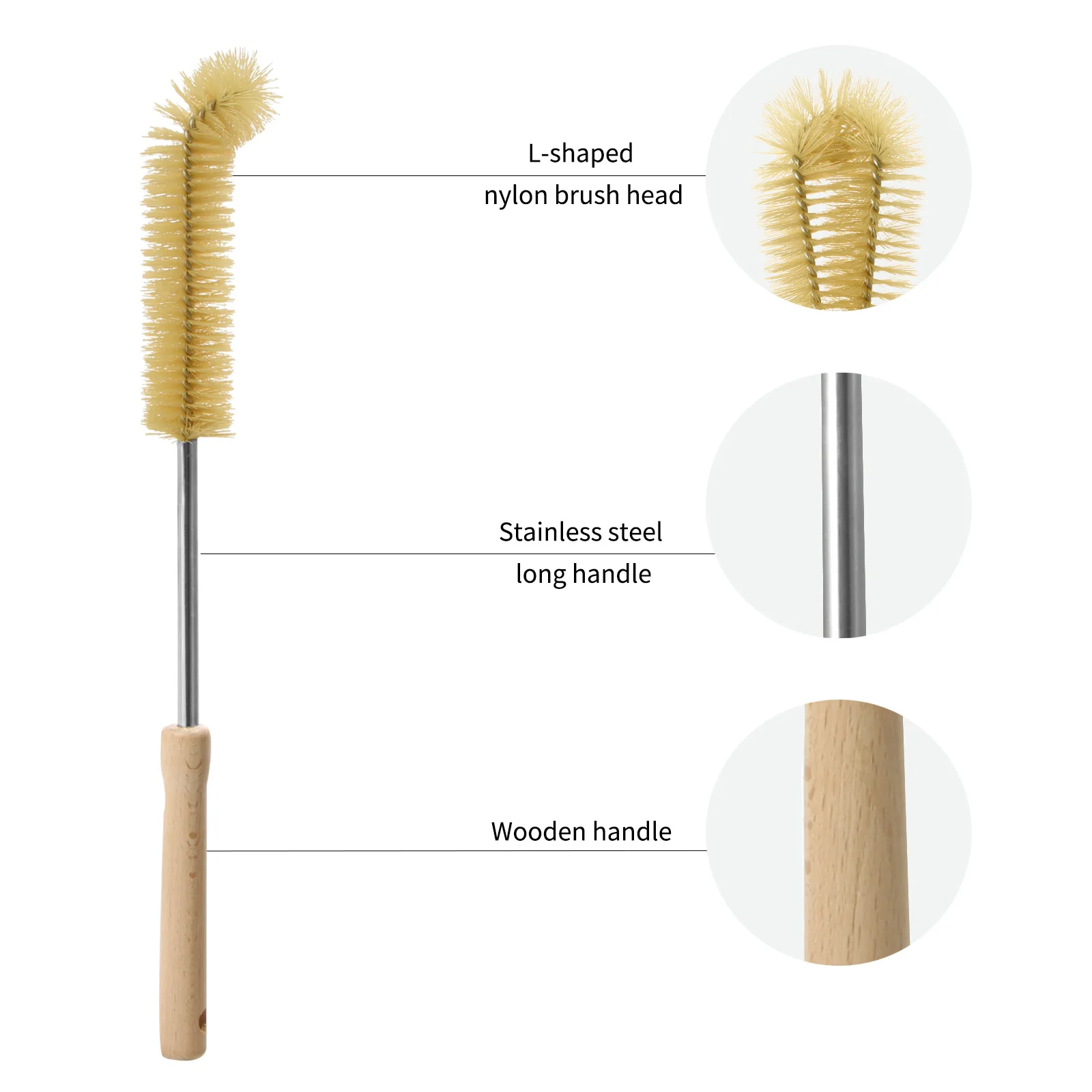 

Cleaning Brush Comfortable Bottle Brush Water Bottle Brushes With Long Handle Safe And Healthy Cup Scrub For Kitchen Home Indoor