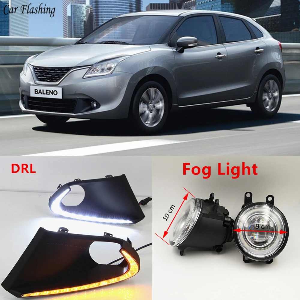 2 шт. светодиодный объектива Противотуманные фары лампы 3 цвета Ангельские глазки