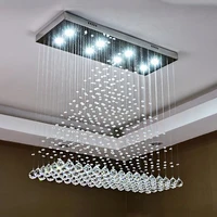 luxury k9 crystal led chandeliers gu10 bulbs dinning room indoor chandelier light lamp k9 suspensions lamps led hotel fixtures