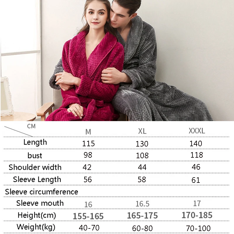 Queenral мужской/женский халат для влюбленных толстый теплый ночные рубашки Халаты
