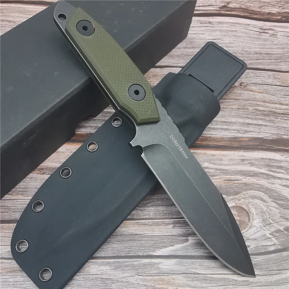 Острый охотничий прямой нож для выживания высокой твердости используемый