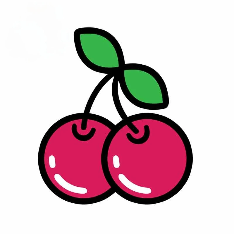 Красивые вишни с рисунком в виде пузырьков дневного света бампер