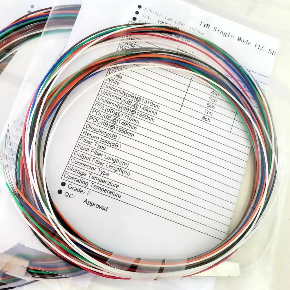 1x8 1x16 цветной одномодовый волоконно оптический G657A1 ПВХ 1 м FTTH 0 9 мм Мини ПЛК