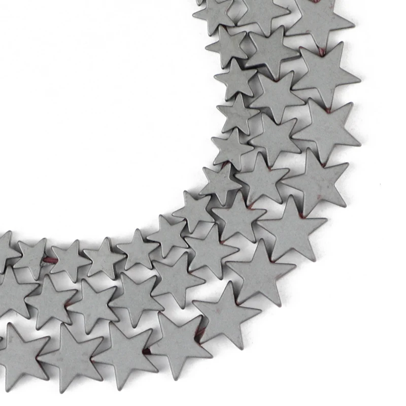 YHBZRET матовый пентаграмма звезда черный гематит натуральный камень разделитель