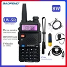 Рация Baofeng UV-5R, 8 Вт, VHF, UHF, двухсторонняя радиостанция, высокочастотный трансивер, Любительская рация UV5R, радиостанция для охоты на 10 км
