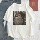 Женская футболка оверсайз с принтом Levi Ackerman, футболка с коротким рукавом и принтом японского аниме атака на Титанов, 2021