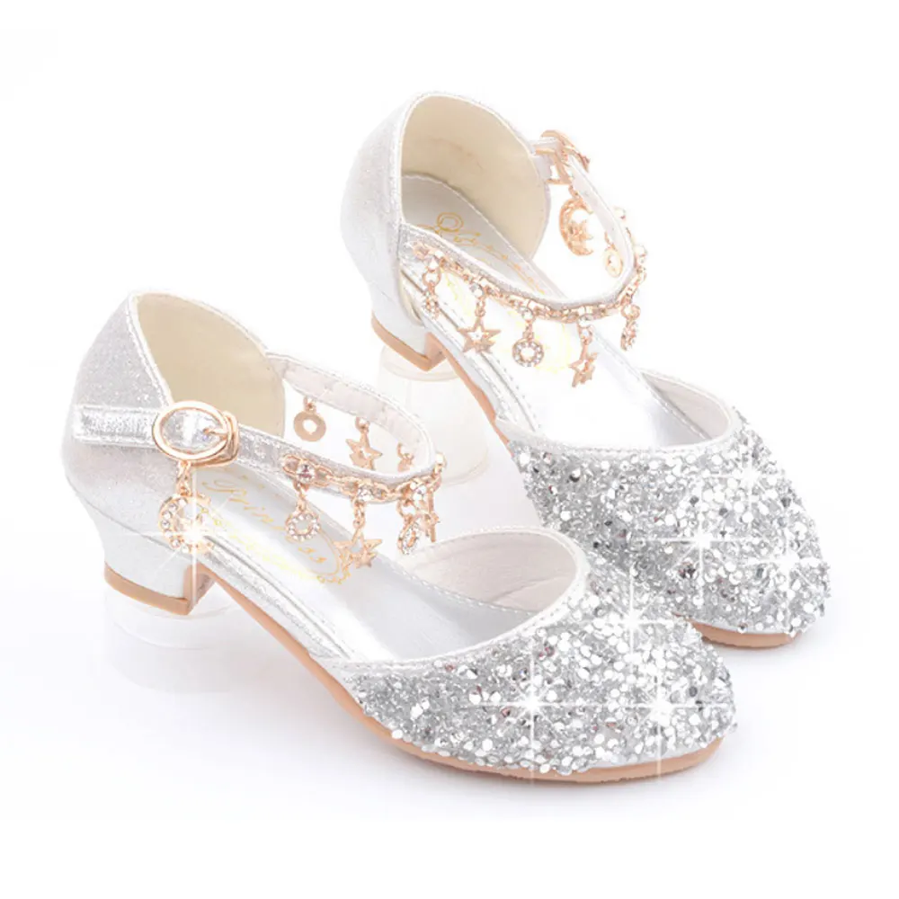 

Little Girls Sequin Chirstmas Shoes Toddler Girls Bridesmaids Shoes for Wedding Gold Birthday Party Shoes Costumes Sparkly 2t 3t