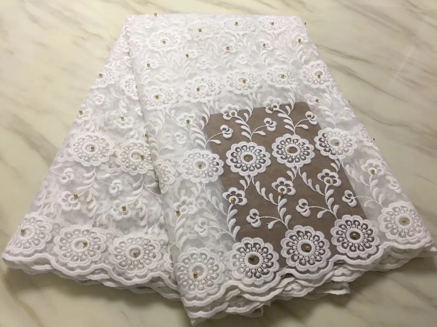 

Free Shipping !French Net Lace Fabric 2018 Latest African Lace Fabric With Embroidery Mesh Tulle Lace Fabric