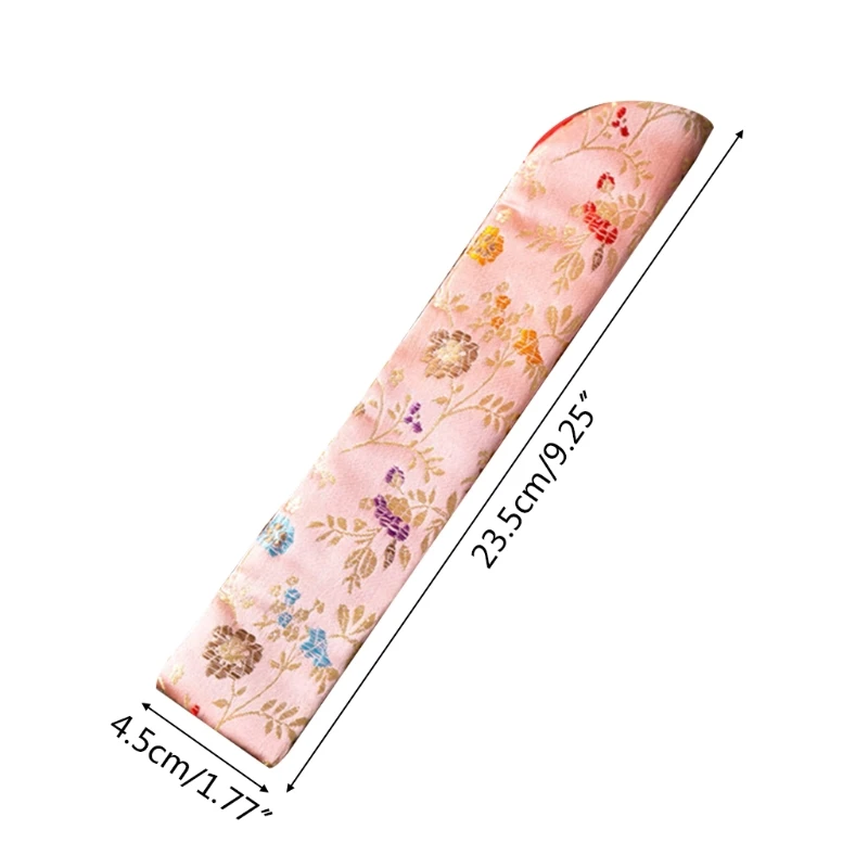 Чехол для вентилятора в китайском стиле винтажная вышивка Цветочная ручная