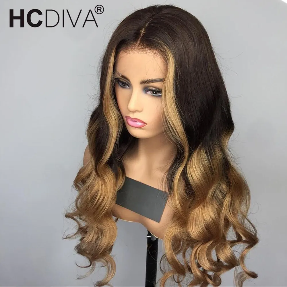 Объемная волна 13x4 бразильские Синтетические волосы на кружеве человеческих