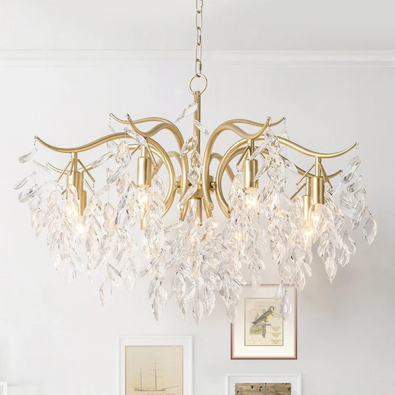 

Modern simple Nordic web celebrity INS style chandelier living room dining room bedroom crystal chandelier