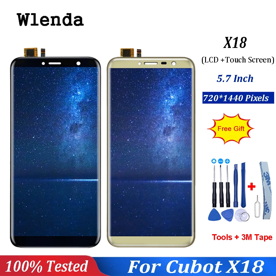 Для Cubot X18 ЖК-дисплей+ сборка сенсорного экрана запасные части Аксессуары для cubot x18 lcd+ Бесплатные инструменты