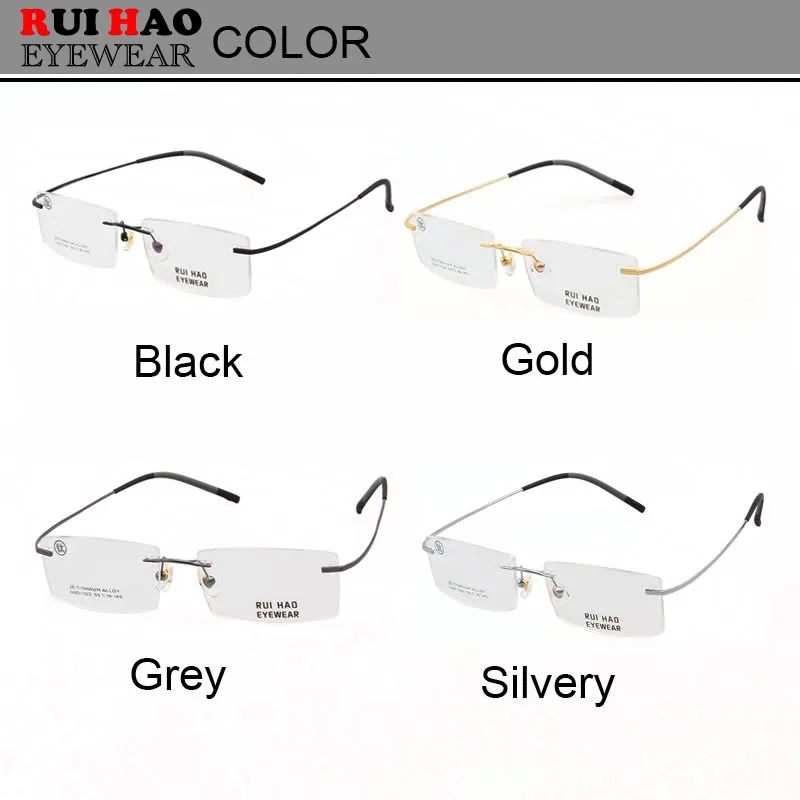 Оптические очки Rui Hao с полимерными линзами настраиваемая титановая оправа для