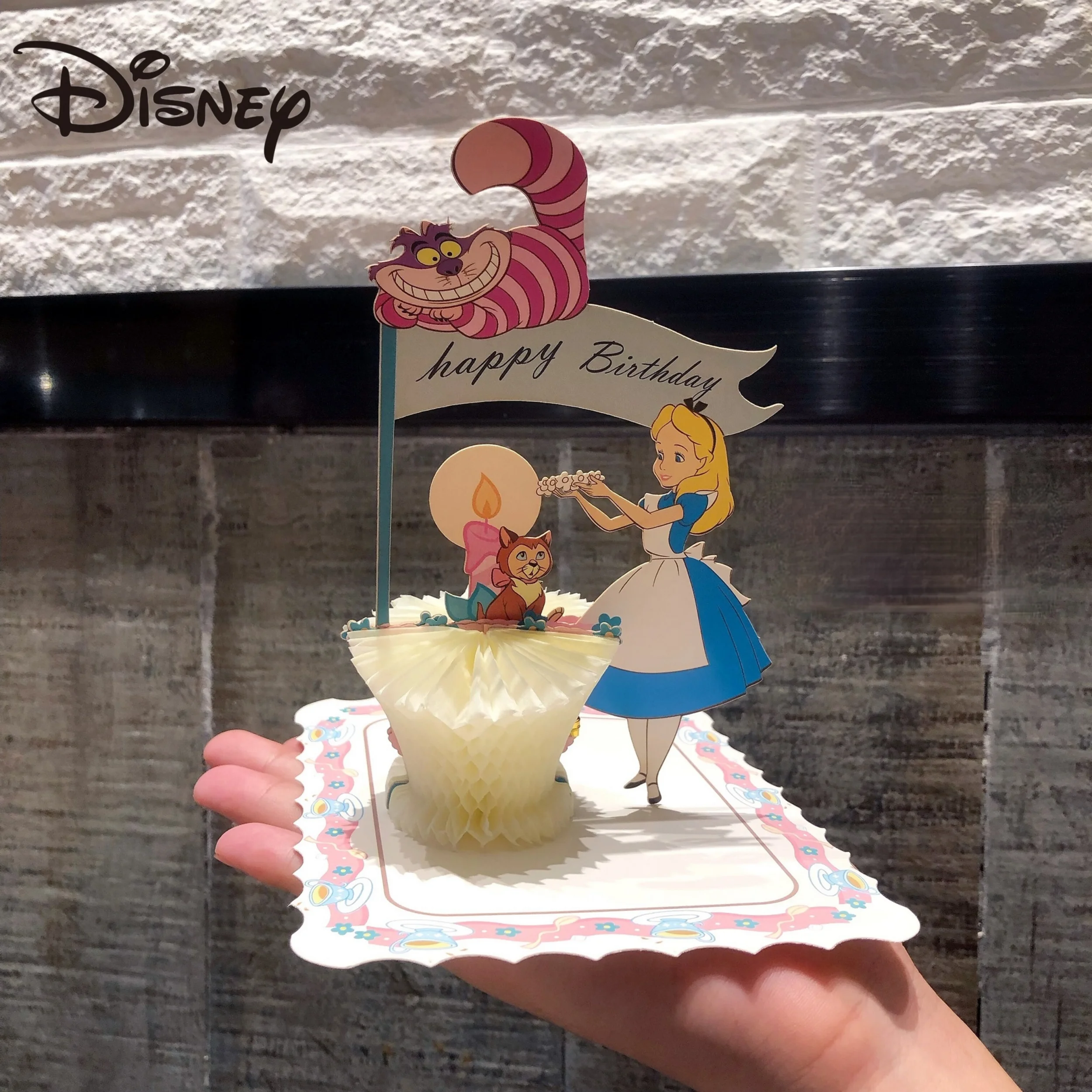 Поздравительная открытка Disney Alice с трехмерным креативным рисунком подарок