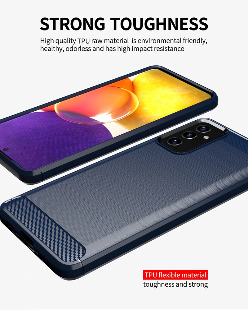 Чехол Whyes для Samsung Galaxy A82 прочный защитный чехол из ТПУ в простом стиле сотового