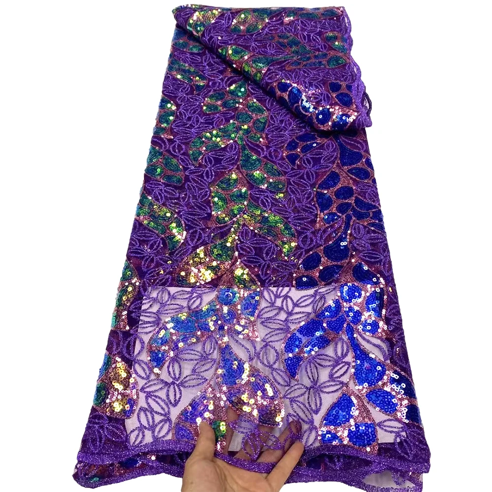 Красивое Африканское Сетчатое кружево с блестками французское Тюлевое