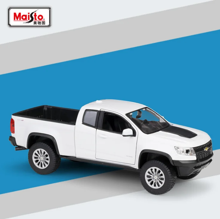 Maisto 1:27 2017 Coloyado ZR2 Красный Белый Пикап грузовик для детей подарочная Коллекция