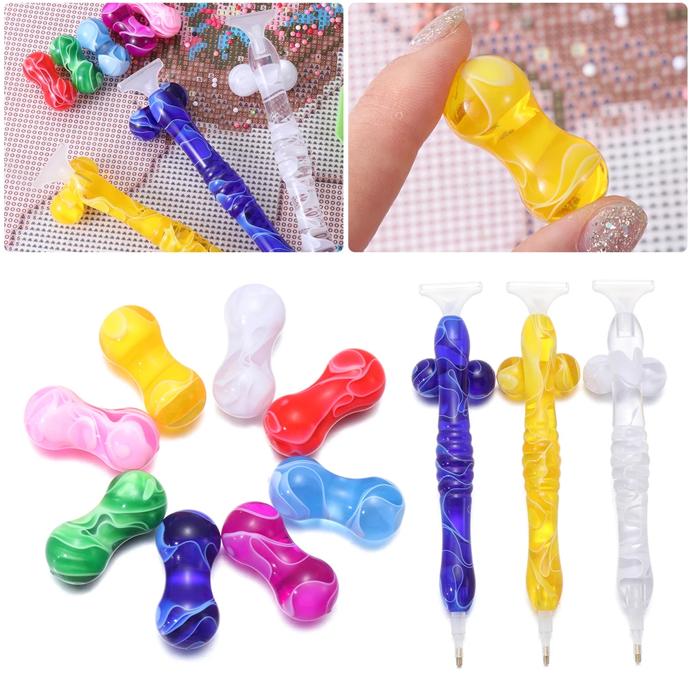 Новинка красочная 5D ручка для алмазной живописи из смолы точка вышивки крестиком