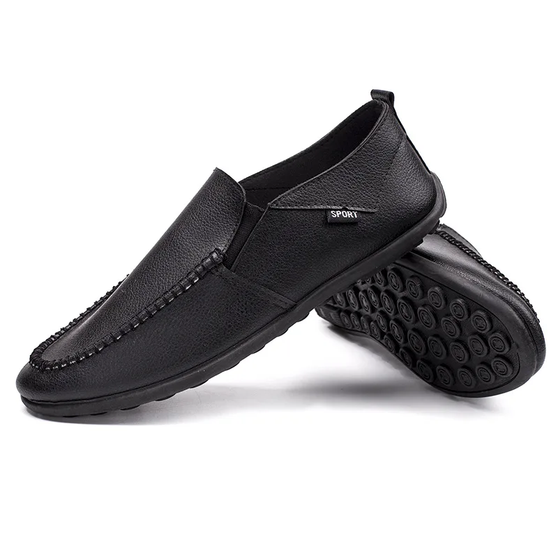 2019 spring and summer bean shoes men's casual lazy old Beijing cloth a pedal generation of hair | Обувь