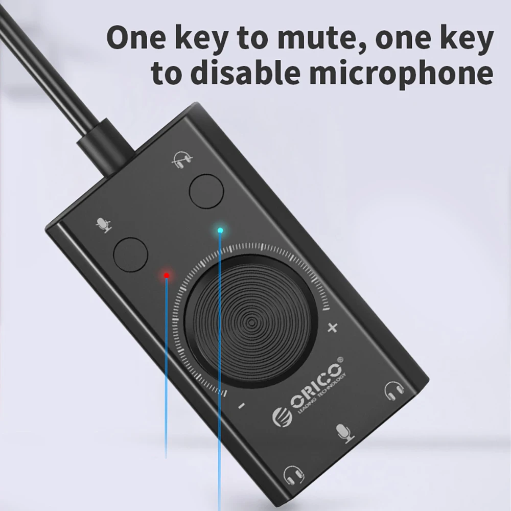 Внешняя звуковая карта USB стереомикрофон динамик наушники аудиоразъем 3 5 мм