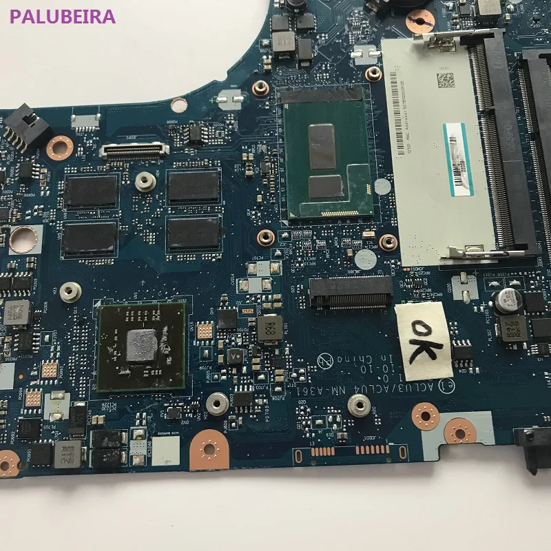 PALUBEIRA оригинальный ACLUC3/ACLU4 NM-A361 Rev: 1 0 G50-80 материнская плата для ноутбука Lenovo ПК с