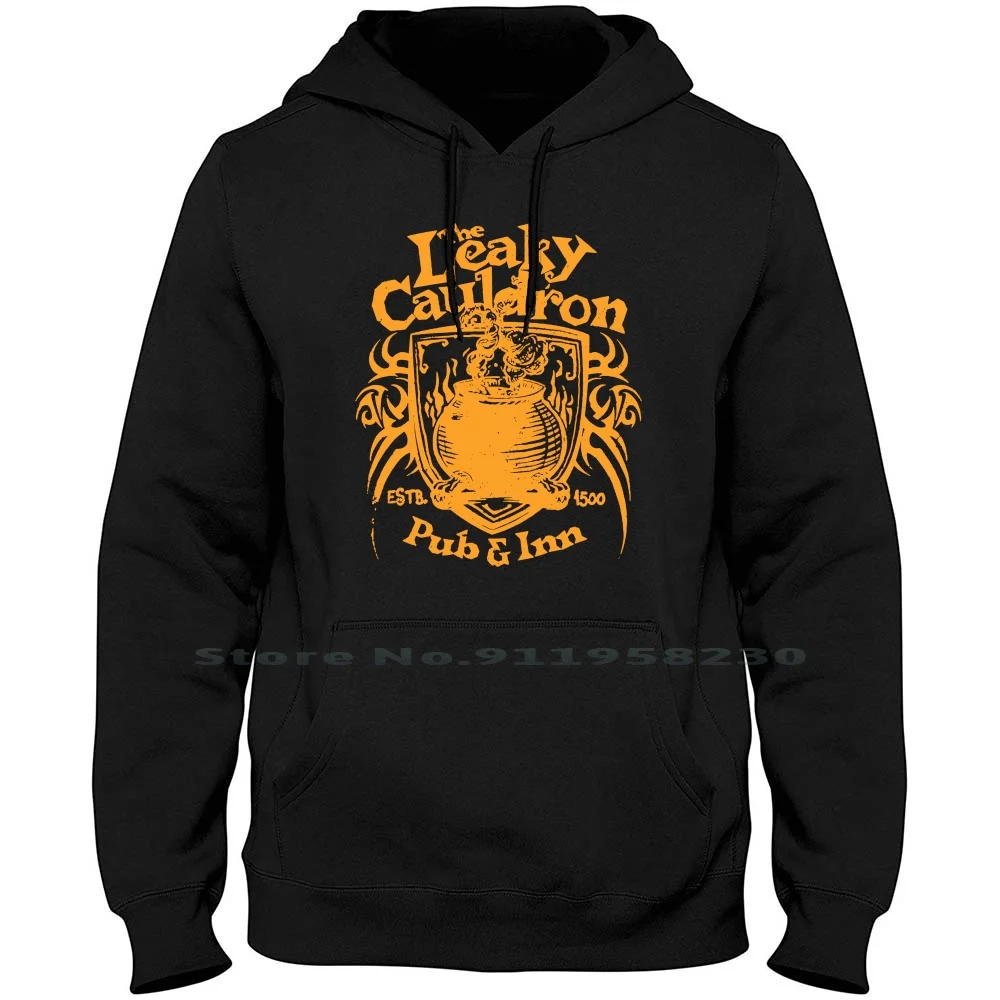 

The Leaky Cauldron Pub And Inn Hoodie Sweater 6XL Big Size Cotton Illustration Popular Trend Some Logo Pub Lea Hot End Me Go Ak