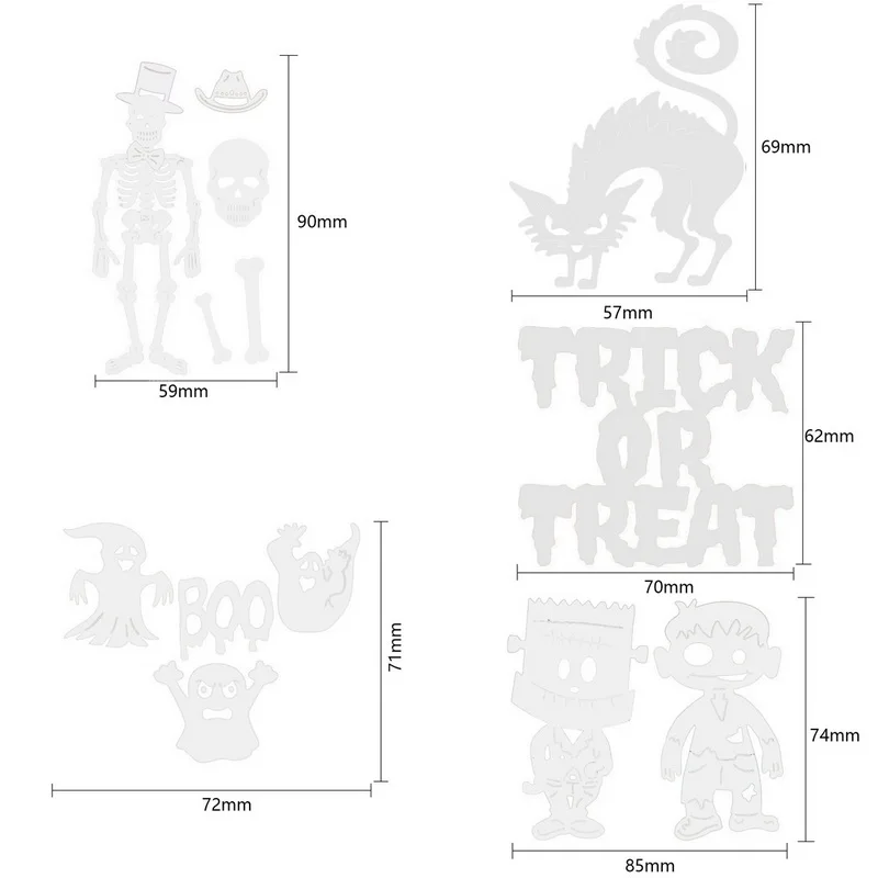 Хэллоуин форма для вырезания металла Искусно сделанные формы кошка серьги рука