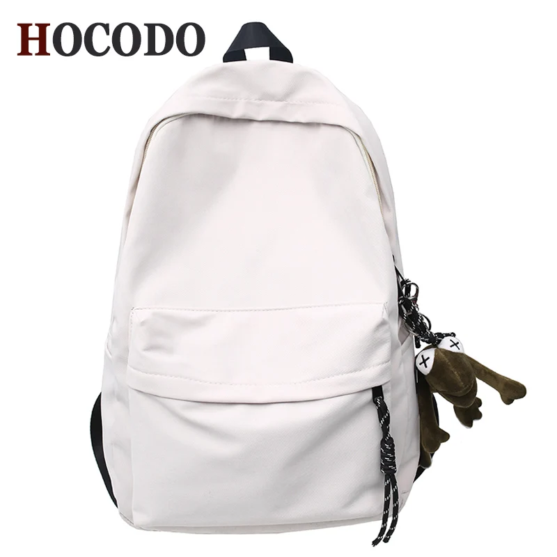 Рюкзак HOCODO для женщин нейлоновый Водонепроницаемый рюкзак унисекс однотонный