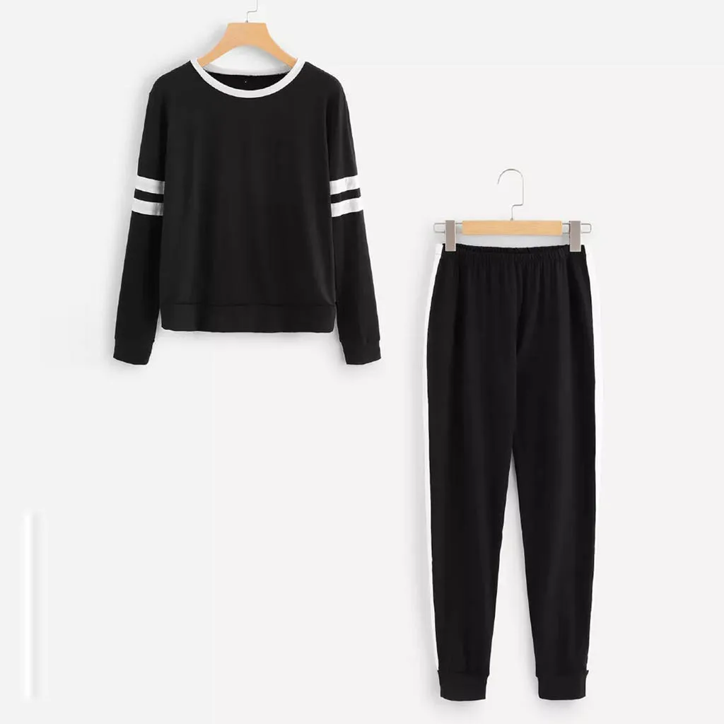 Женская спортивная одежда с длинным рукавом 2 шт. спортивный костюм для бега