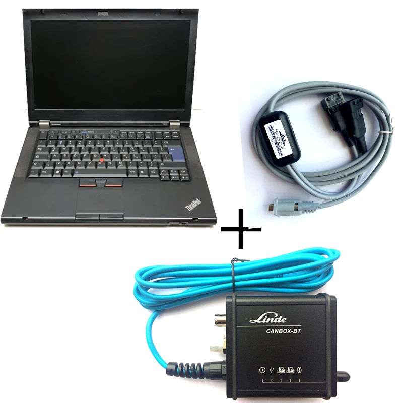 Диагностический инструмент для ноутбука T420 + вилочного погрузчика linde Canbox