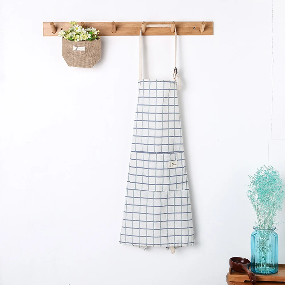 SINSNAN новинка Лидер продаж модный регулируемый Фартук из хлопка и льна для женщин