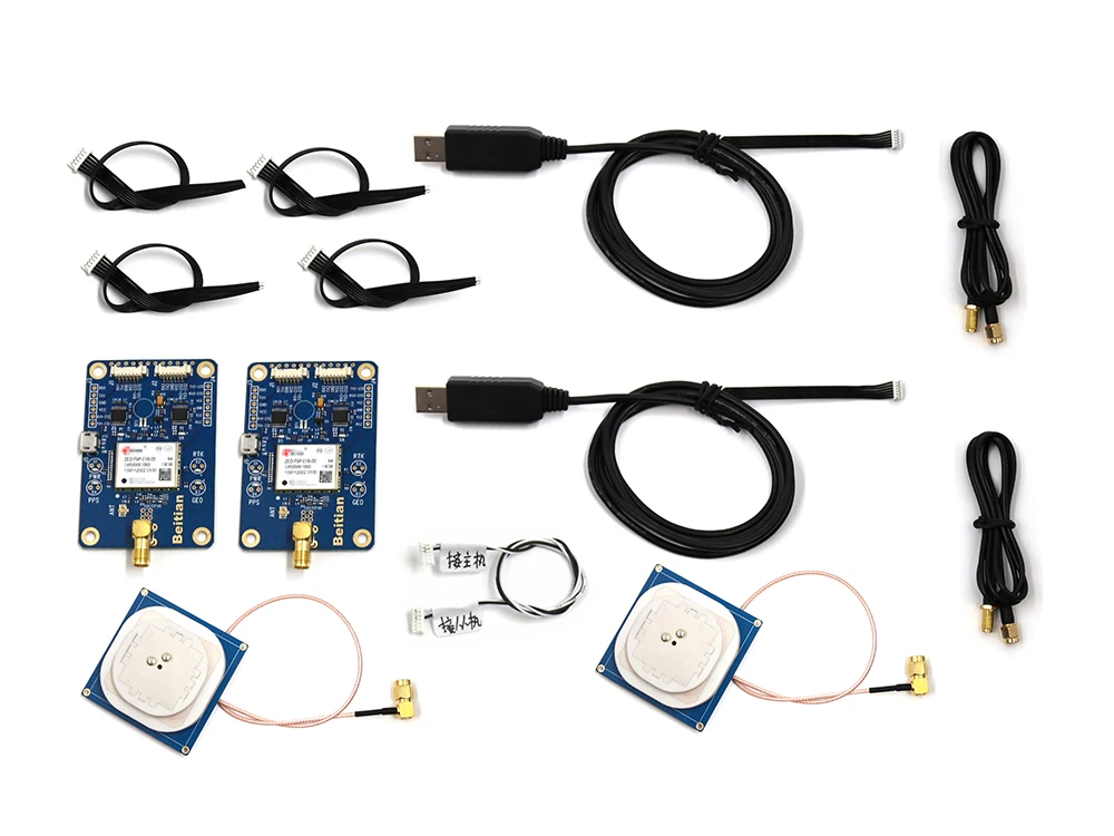BEITIAN gps EVB w/антенна ГЛОНАСС BEIDOU Высокоточный сантиметровый уровень gps-модуль двухчастотный ZED-F9P модуль RTK BT-F9PK2
