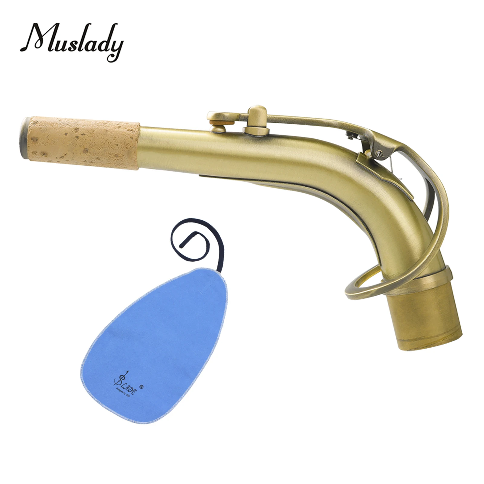 

Альт-саксофон Muslady B65, Сгибаемая шея, латунный E-flat альт-саксофон, колено 24,5 мм, сопло с кожаной прокладкой, термоизоляционная часть Sax