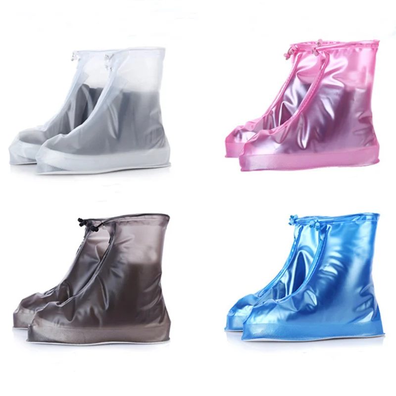 

PVC Reusable Bike Protector Reusable Slip-resistant High-Top Thicken Sneaker Accessories Waterproof Rain Shoes Cover Boots