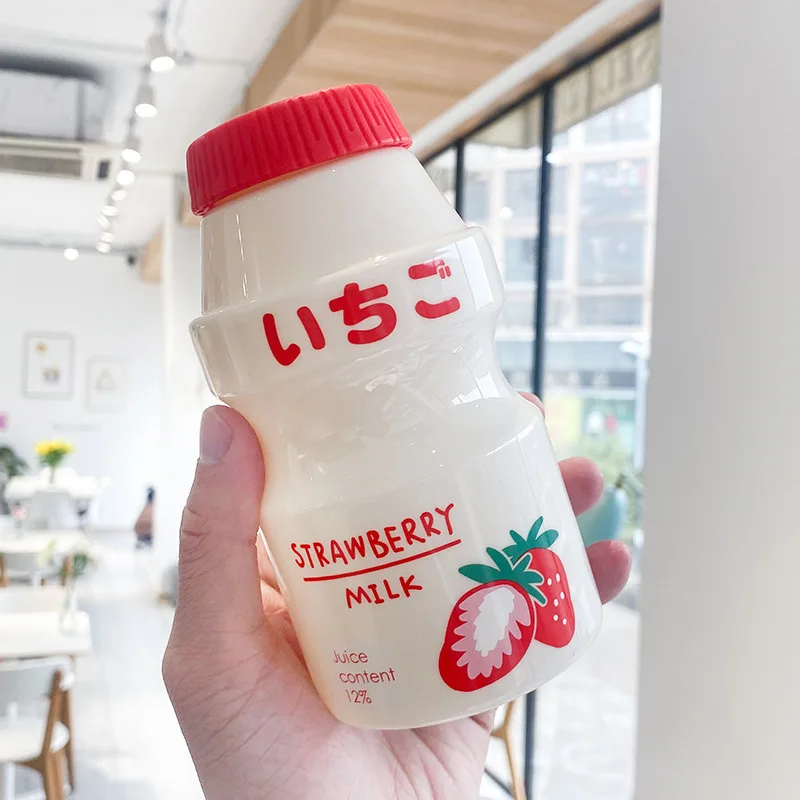 

Drinkware Water Bottle Lovely Girl Female Student Children's Plastic Bottle High Beauty Personality Net Red Plastic Fashion Cup